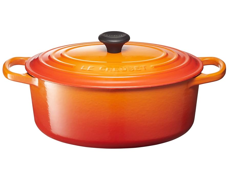 ルクルーゼ シグニチャー ココット オーバル 25cm オレンジ 両手鍋 LE CREUSET (ル・クルーゼ) シグニチャー ココット・オーバル